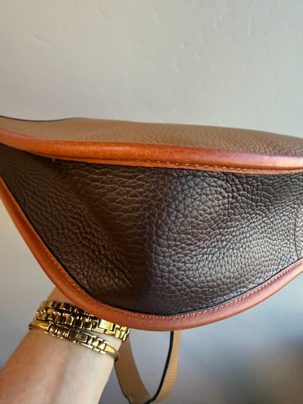 COACH "Emery" Pebble Leather Color Block Adjustable Shoulder/Crossbody Bag - Picture 15 of 15